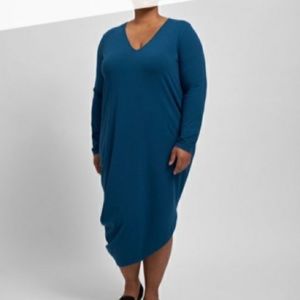 Universal Standard Long Sleeve V-Neck Geneva Dress XS